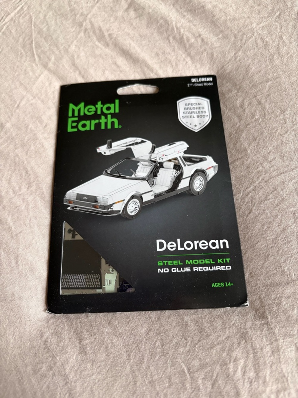Metal Earth DeLorean Steel Model Kit — Silver